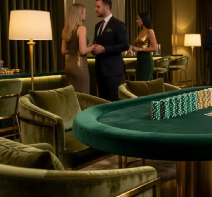 Profesjonalnie przygotowane stoły na wieczór pokerowy ASMED AGNIESZKA SĘP